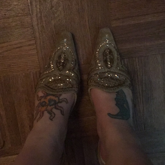 Brown Sequence Low Heels - Picture 3 of 3